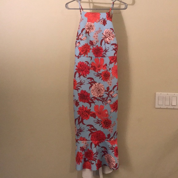ASOS Dresses & Skirts - Backless floral scuba midi dress